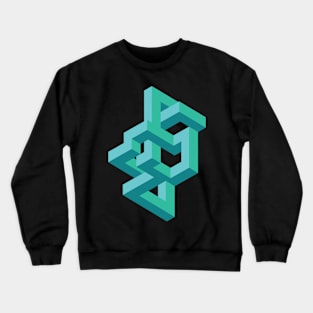 ABSTRACT OPTICAL ILLUSION Crewneck Sweatshirt